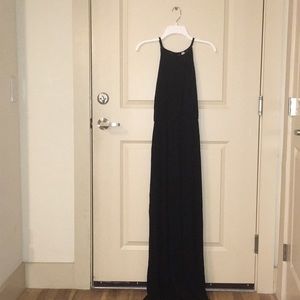 Black Halter Maxi Dress